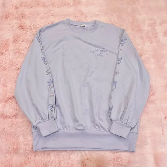Sanrio Kuromi Cherry Love Light Purple Sweater - Picture 2 of 5